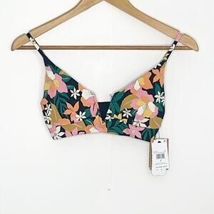 Volcom Juniors Had Me at Aloha Cropped Bikini Top Size Small